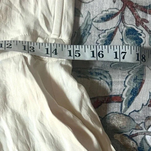 NBD Larkin Jumpsuit Ivory Strapless Corseted w/Pocket, Jumpsuit Elastic,Size L - Picture 9 of 12